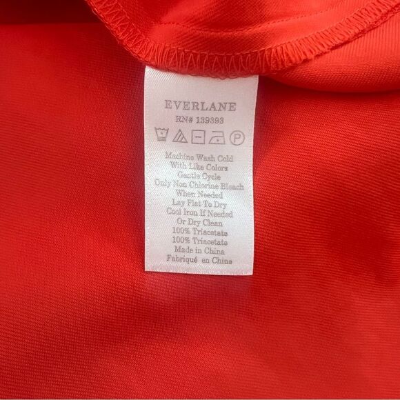 Everlane Orange Midi Length Wrap Dress - Picture 10 of 11